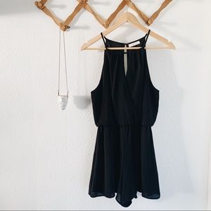 Lush Black Romper